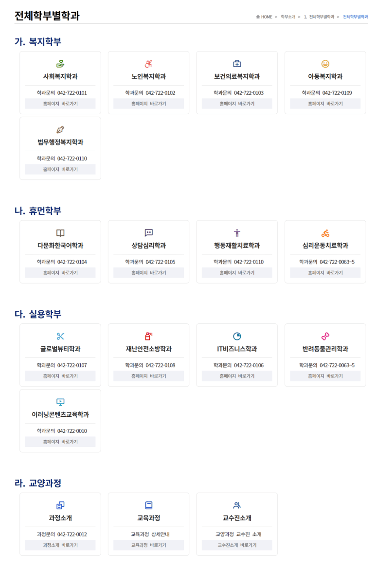 사이버대학교 전공