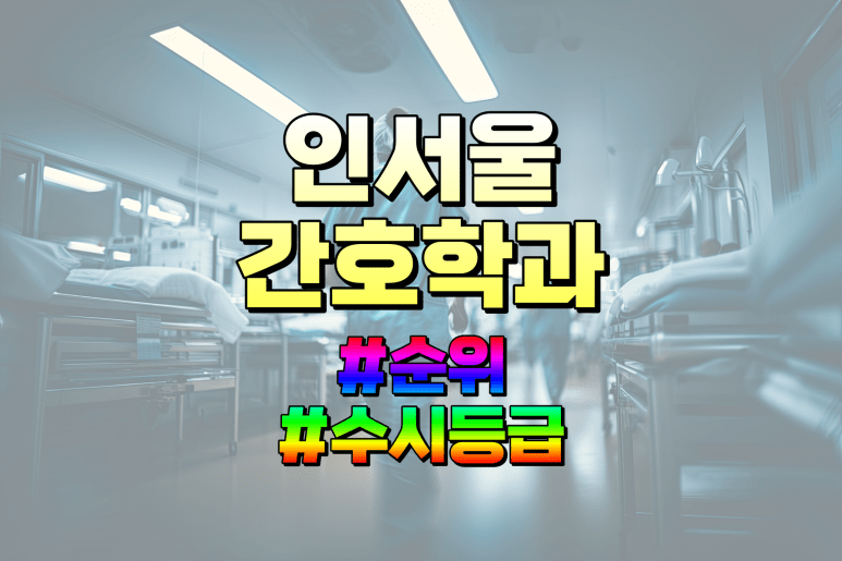 인서울 간호학과 순위