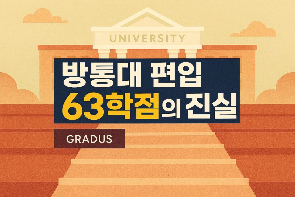 방통대 63학점 3학년 편입
