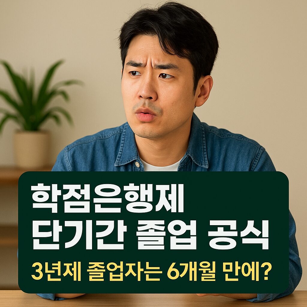 학점은행제 단기간