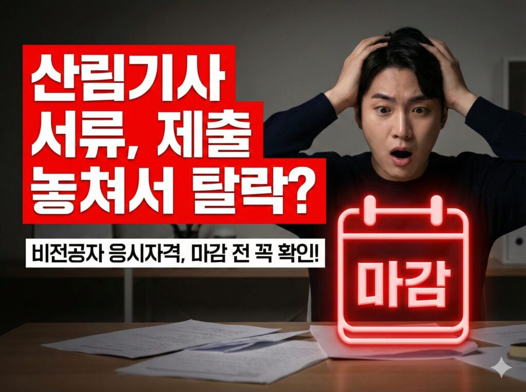 산림기사 서류제출 응시자격 기한