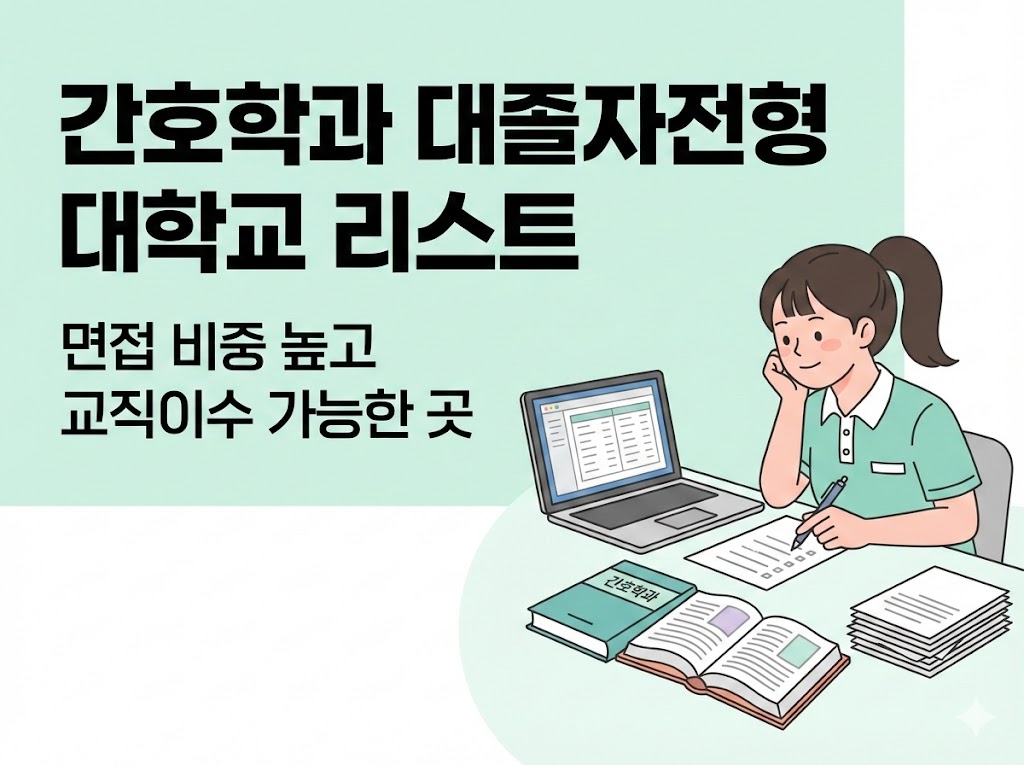 간호학과 대졸자전형 대학교