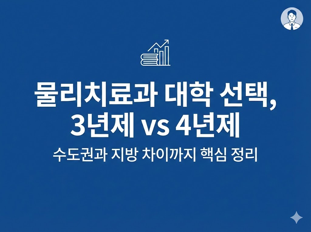 물리치료과 대학 비교 한눈에 3년 vs 4년제 수도권 vs 지방