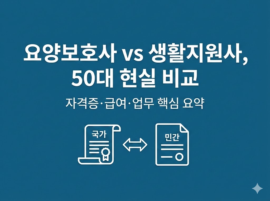 요양보호사자격증 독거노인생활관리사