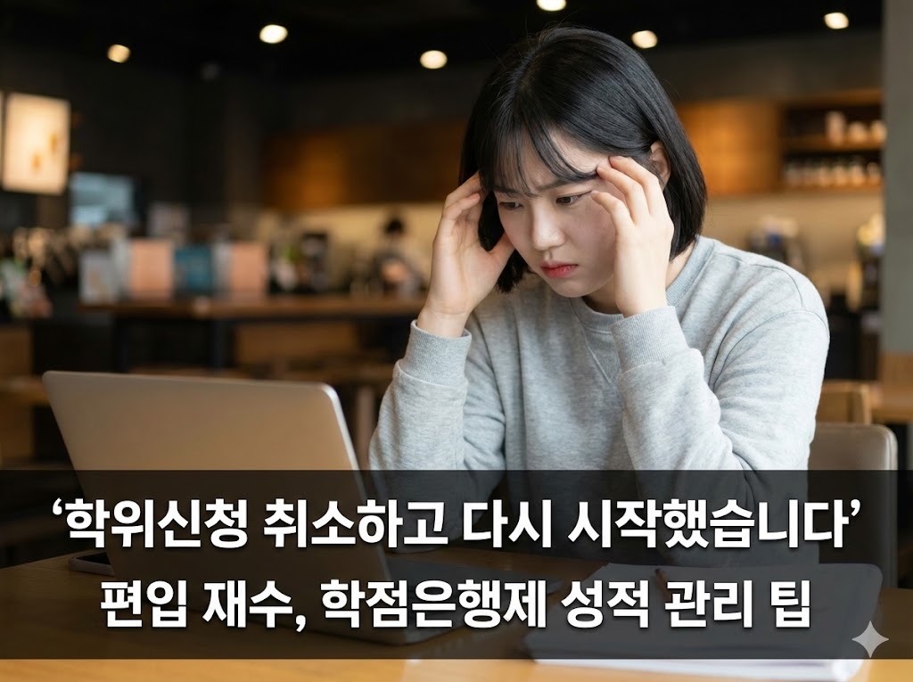 학점은행제 학위신청 취소