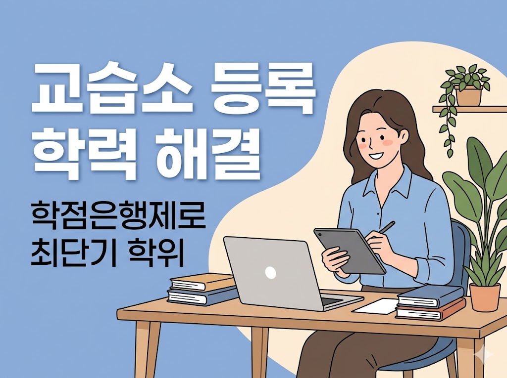 교습소 학점은행제 교육청 강사