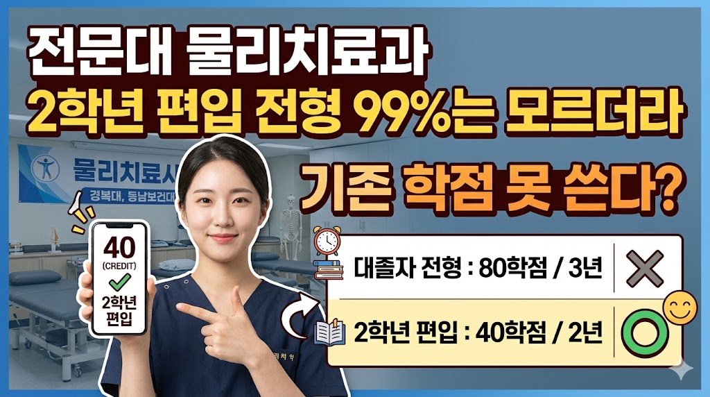 물리치료학과 2학년 편입