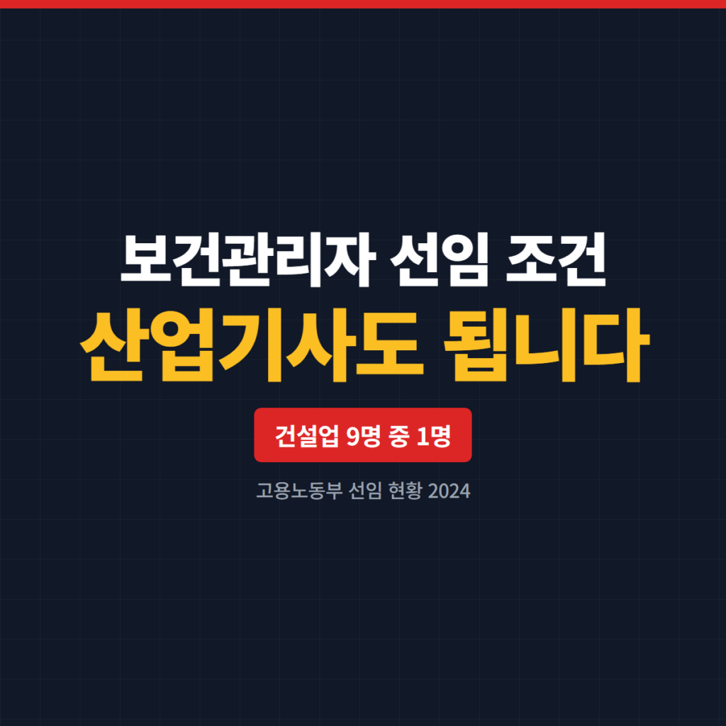 보건관리자 선임 조건