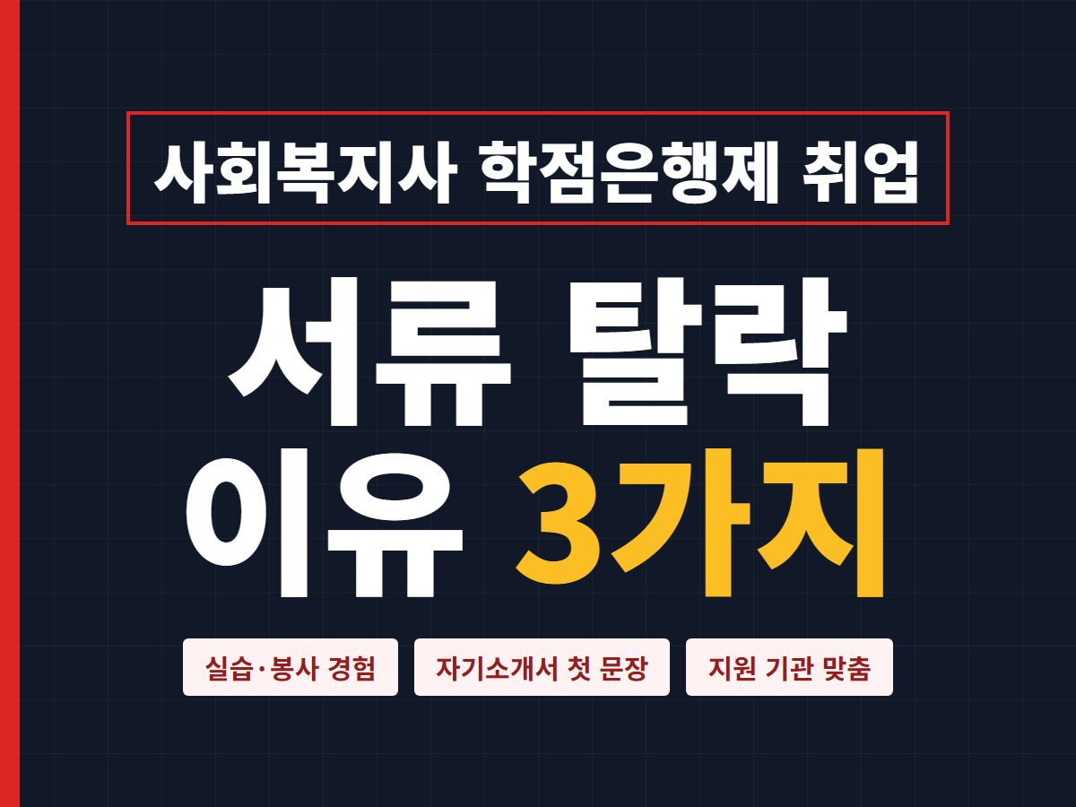 사회복지사 학점은행제 취업